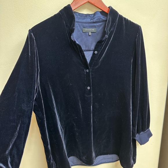 Lafayette 148 New York Tops - Lafayette 148 NY Crushed Velvet Top Shirt